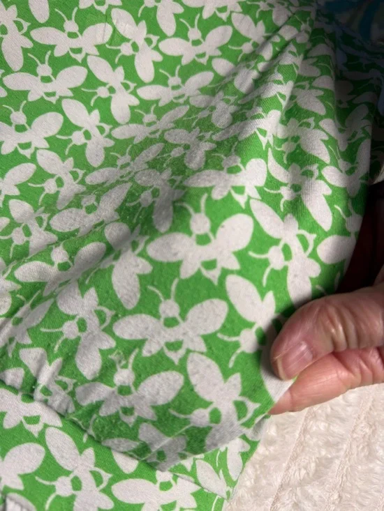 Lilly Pulitzer Buzz Worthy Green White Bee Strapless Pockets Sundress Medium - Picture 11 of 12